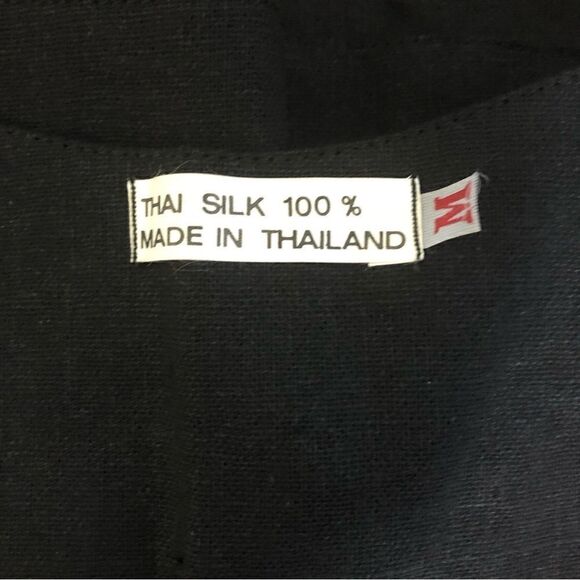 Vintage 90s Y2K Silk Patchwork Quilted Vest Size Medium - Picture 8 of 8